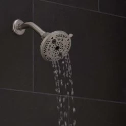 Oxygenics Force Brushed Nickel 10-Spray Shower Head 2-GPM (7.6-LPM) -Master Lock Store 010147815689 03676025 1800x1800