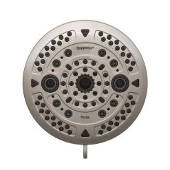 Oxygenics Force Brushed Nickel 10-Spray Shower Head 2-GPM (7.6-LPM) -Master Lock Store 010147815689 03676027 1800x1800