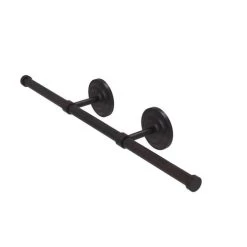 Allied Brass Que New Collection Wall Mounted Horizontal Guest Towel Holder In Venetian Bronze