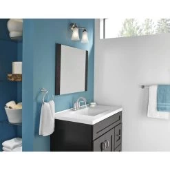 Moen Oxby Spot Resist Brushed Nickel 2-handle 4-in Centerset WaterSense Bathroom Sink Faucet With Drain -Master Lock Store 026508262924 05103530 1800x1800