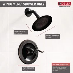 Delta Windemere Oil Rubbed Bronze 1-Handle Shower Faucet With Valve -Master Lock Store 034449607322 07912449 1800x1800