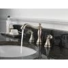 Delta Cassidy Stainless 2-handle Widespread WaterSense Bathroom Sink Faucet With Drain