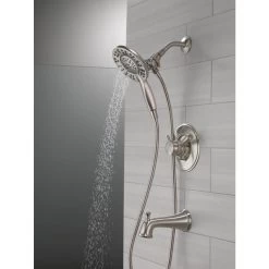 Delta Linden Stainless 1-Handle Bathtub And Shower Faucet 25 Delta Linden Stainless 1-Handle Bathtub And Shower Faucet -Master Lock Store 034449820202 15769602 1800x1800