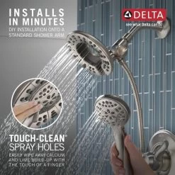 Delta Linden Stainless 1-Handle Bathtub And Shower Faucet 18 Delta Linden Stainless 1-Handle Bathtub And Shower Faucet -Master Lock Store 034449820202 15769604 1800x1800