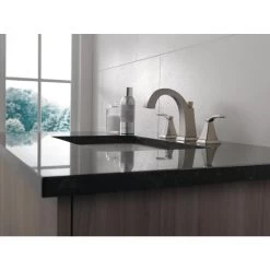 Delta Flynn Brushed Nickel 2-handle Widespread WaterSense Bathroom Sink Faucet With Drain -Master Lock Store 034449848091 08208838 1800x1800