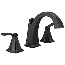 Delta Flynn Oil Rubbed Bronze 2-Handle Widespread WaterSense Bathroom Sink Faucet With Drain 3 Delta Flynn Oil Rubbed Bronze 2-Handle Widespread WaterSense Bathroom Sink Faucet With Drain