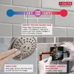 Delta Chrome 1-Handle Bathtub And Shower Faucet With Valve -Master Lock Store 034449873772 09900520 1800x1800