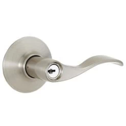 Schlage F51 Accent Accent Satin Nickel Universal Keyed Entry Door Handle