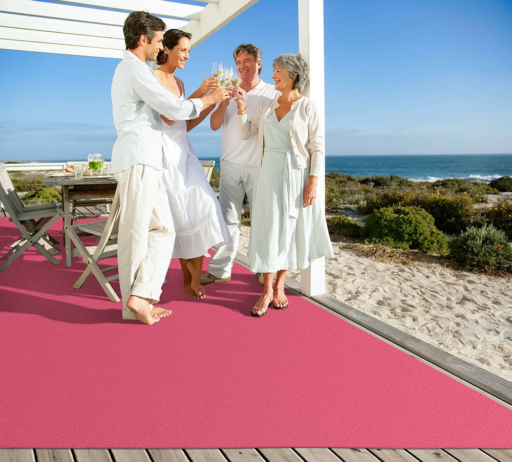 Indoor/Outdoor Carpet With Rubber Marine Backing - Pink 6' X 10' - Several Sizes Available - Carpet Flooring For Patio, Porch, Deck, Boat, Basement Or Garage 8 Indoor/Outdoor Carpet With Rubber Marine Backing - Pink 6' X 10' - Several Sizes Available - Carpet Flooring For Patio, Porch, Deck, Boat, Basement Or Garage - Image 6