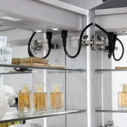 Spazio 24 In. W X 30 In. H Recessed Or Surface Mount Medicine Cabinet With LED Lighting, Mirror Defogger And Right Hinge 19 Spazio 24 In. W X 30 In. H Recessed Or Surface Mount Medicine Cabinet With LED Lighting, Mirror Defogger And Right Hinge -Master Lock Store 078173c37c650101972fa814bd74ba20 1800x1800