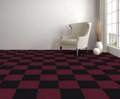 Achim Nexus Self Adhesive Carpet Floor Tile - 12 Inches X 12 Inches, Burgundy, Pack Of 12 Tiles -Master Lock Store 07b1330a 6368 432b b807 64374beeecf0 3.efa2284cc49bb58151a82726332167cc 1800x1800