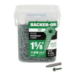 Backer-On #9 X 1-5/8-in Zinc-Plated Star-Drive Interior Cement Board Screws (575-Count)