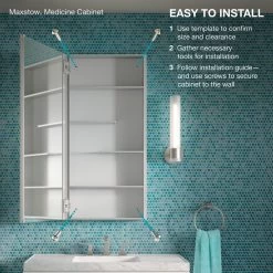 Maxstow 20 In. X 40 In. Frameless Surface-Mount Aluminum Medicine Cabinet -Master Lock Store 0c94be6aee65748435562fbf8f326c3b 4372f4a7 42ec 4aac a33b dfb7f02ba082 1800x1800