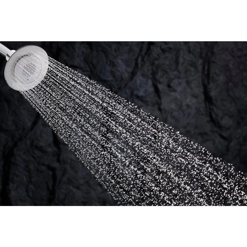 Moxie 1-Spray 5 In. Single Wall Mount Fixed Shower Head In Polished Chrome 4 Moxie 1-Spray 5 In. Single Wall Mount Fixed Shower Head In Polished Chrome - Image 2