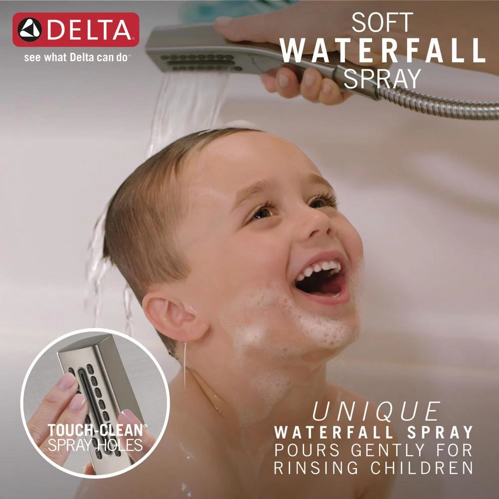 In2ition 5-Spray 6.06 In. Wall Mount Dual Shower Heads With H2Okinetic Technology In Champagne Bronze 7 In2ition 5-Spray 6.06 In. Wall Mount Dual Shower Heads With H2Okinetic Technology In Champagne Bronze - Image 5