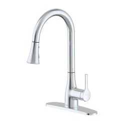 Classic Series Single-Handle Standard Kitchen Faucet In Chrome