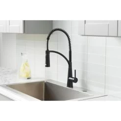Brenner Commercial Style Single-Handle Pull-Down Sprayer Kitchen Faucet In Oil Rubbed Bronze Finish -Master Lock Store 1232de5211bdd63118c979f679986df9 1800x1800