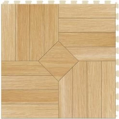 Perfection Floor Tile Bordeaux Wood Collection Bordeaux Elm/Satin 20-in X 20-in Water Resistant Interlocking Luxury Flooring (16.7-sq Ft) -Master Lock Store 14125267 1800x1800