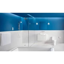 Moxie 1-Spray 5 In. Single Wall Mount Fixed Shower Head In Polished Chrome 24 Moxie 1-Spray 5 In. Single Wall Mount Fixed Shower Head In Polished Chrome -Master Lock Store 1842ecc258c35f60a91dc08fdcccc568 1800x1800