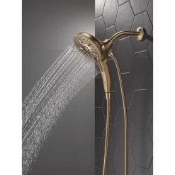 In2ition 5-Spray 6.06 In. Wall Mount Dual Shower Heads With H2Okinetic Technology In Champagne Bronze 28 In2ition 5-Spray 6.06 In. Wall Mount Dual Shower Heads With H2Okinetic Technology In Champagne Bronze -Master Lock Store 19a504631cbf7406763bb530558dd35a 1800x1800