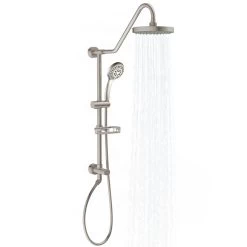 6-spray 8 In. Dual Shower Head And Handheld Shower Head With Low Flow In Brushed Nickel 12 6-spray 8 In. Dual Shower Head And Handheld Shower Head With Low Flow In Brushed Nickel -Master Lock Store 1a179d1698a40c507e667c2c9a7e2ed4 9c834dc0 b955 45e8 b817 77553ce5014e 1800x1800