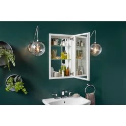 15 In. X 26 In. Recessed Or Surface Mount Medicine Cabinet In White Powder-Coat Aluminum -Master Lock Store 1ae905d30377ed9a67dd7c04d18f6ba4 1800x1800