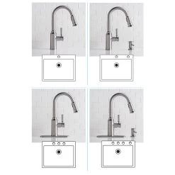 Glenshire Single-Handle Pull-Down Sprayer Kitchen Faucet With Reflex And Power Clean In Spot Resist Stainless -Master Lock Store 1b158c3b9eada32e07914c1d066b4e48 1800x1800