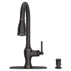 Marchand Single Handle Pull-Down Sprayer Kitchen Faucet In Legacy Bronze -Master Lock Store 2ade76e09e56db9ebf380a3848c22d80 1800x1800