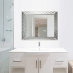 22 In. W X 27 In. H Framed Rectangular Anti-Fog Bathroom Vanity Mirror In Silver -Master Lock Store 2f6e9453bf2d9c4253a018076da5b552 1800x1800