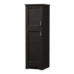 MagickWoods Elements Brighton 18"W X 19"D X 60"H Dark Chocolate Linen Cabinet -Master Lock Store 30016 rightview mw 1800x1800