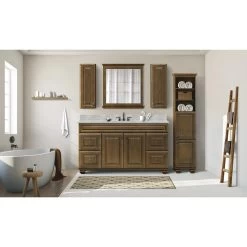 MagickWoods Elements Manchester 12"W X 6-3/4"D X 34"H Mocha Bathroom Wall Cabinet -Master Lock Store 30114 scene1 mw 1800x1800