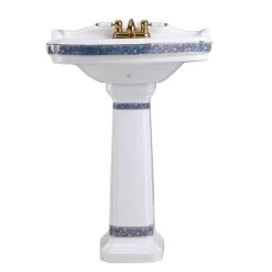 India Reserve 22-7/8 In. Pedestal Combo Bathroom Sink In White Vessel Sink Basin With Blue And Gold Design Overflow -Master Lock Store 3016f70a5dee6cbbcd21c1b60765327e 1800x1800