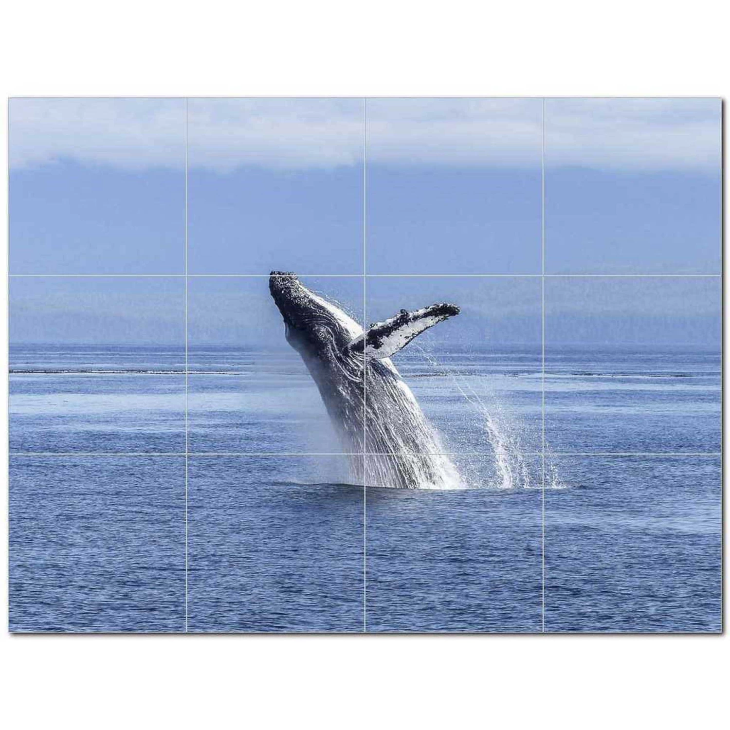 Whale Ceramic Tile Mural Kitchen Backsplash Bathroom Shower 403086-S43 3 Whale Ceramic Tile Mural Kitchen Backsplash Bathroom Shower 403086-S43