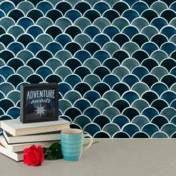 MSI Azul Scallop Glossy 13.11 In. X 9.96 In. X 8mm Glossy Porcelain Mesh-Mounted Mosaic Tile (9.1 Sq. Ft. / Case) 15 MSI Azul Scallop Glossy 13.11 In. X 9.96 In. X 8mm Glossy Porcelain Mesh-Mounted Mosaic Tile (9.1 Sq. Ft. / Case) -Master Lock Store 36ce867849ead0446e4c64aa0980e1f1 1800x1800