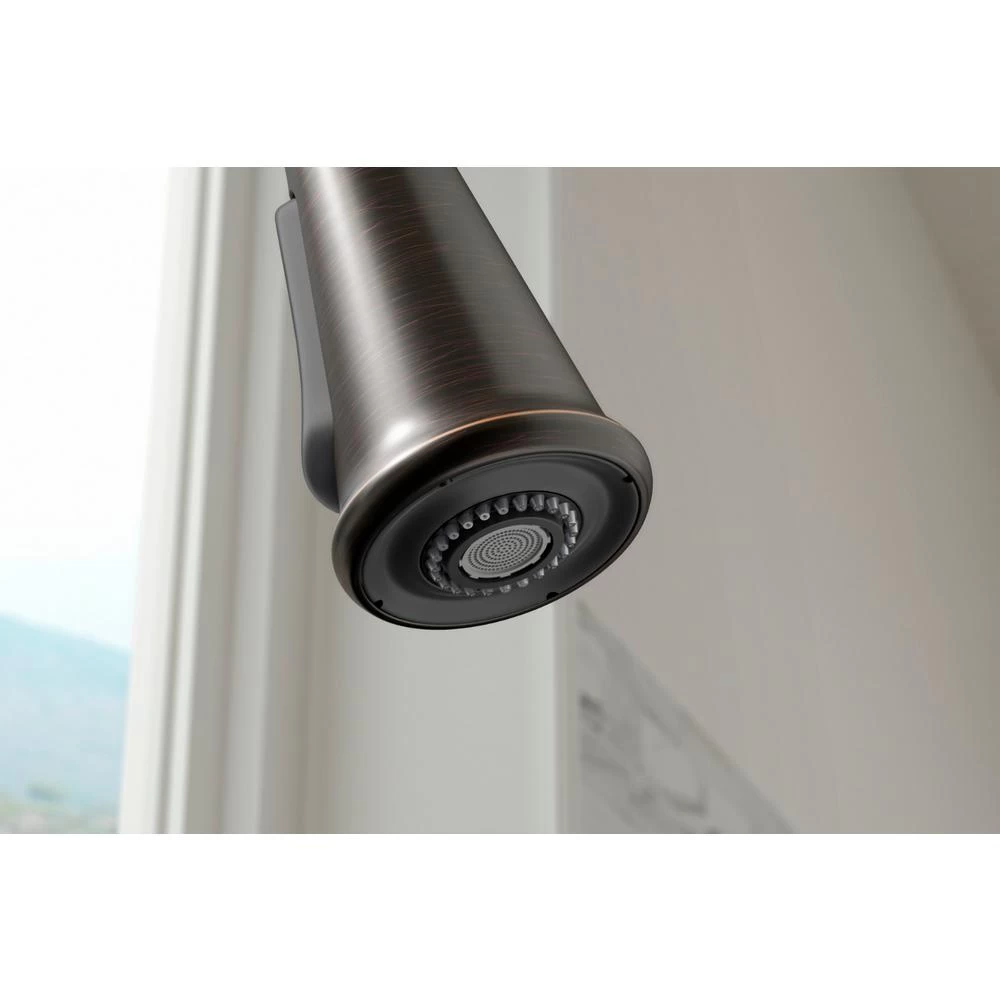 Tyne Single-Handle Pull-Down Sprayer Kitchen Faucet In Oil-Rubbed Bronze 10 Tyne Single-Handle Pull-Down Sprayer Kitchen Faucet In Oil-Rubbed Bronze - Image 8