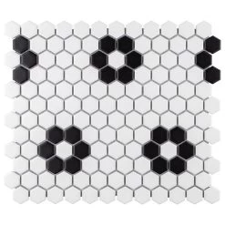 Merola Tile Metro Hex Matte Black 10-1/4 In. X 11-7/8 In. X 5 Mm Porcelain Mosaic Tile (8.65 Sq. Ft. /Case) -Master Lock Store 3ebd03ce72de2a201c8eeabb624ebc0f 1800x1800