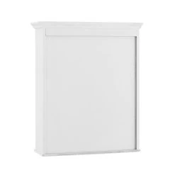 Ashburn 23 In. W X 28 In. H X 8 In. D Framed Surface-Mount Bathroom Medicine Cabinet In White -Master Lock Store 43c11097e9c0db27a949144761293d2e 1800x1800
