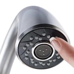 Pasadena Single-Handle Pull-Down Sprayer Kitchen Faucet With Soap Dispenser In Stainless Steel -Master Lock Store 441f4c3d7f427770af41d389bd4e2482 1800x1800