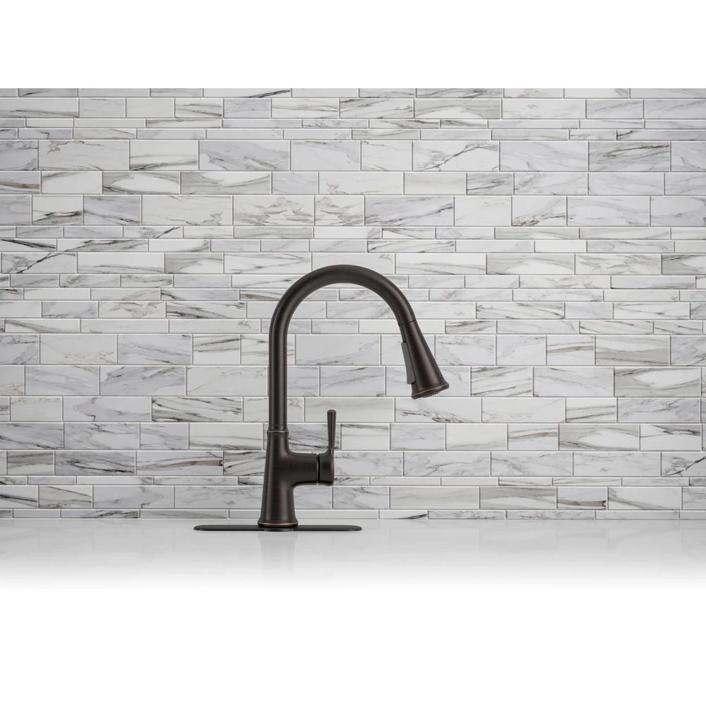 Tyne Single-Handle Pull-Down Sprayer Kitchen Faucet In Oil-Rubbed Bronze 13 Tyne Single-Handle Pull-Down Sprayer Kitchen Faucet In Oil-Rubbed Bronze - Image 11