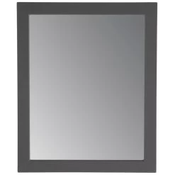 Thornbriar 26 In. W X 31 In. H Single Framed Wall Mirror In Cement
