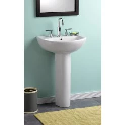 American Standard Evolution Pedestal Combo Bathroom Sink With 4 In. Centers In White 12 American Standard Evolution Pedestal Combo Bathroom Sink With 4 In. Centers In White -Master Lock Store 4b8e50379c923bb70d404f855d42187e 1800x1800