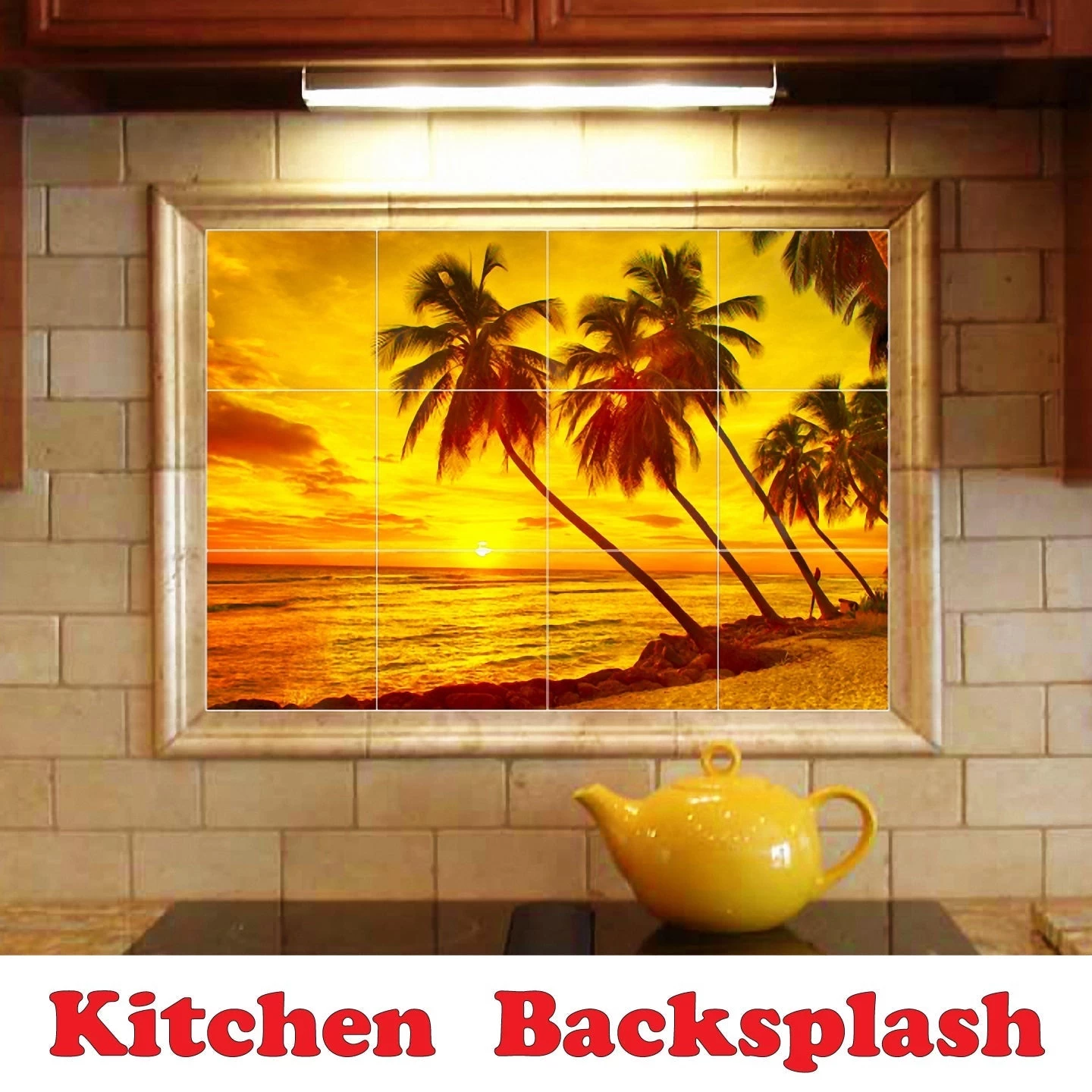 Dolphin Ceramic Tile Mural Kitchen Backsplash Bathroom Shower, 402794-XL64 4 Dolphin Ceramic Tile Mural Kitchen Backsplash Bathroom Shower, 402794-XL64 - Image 2