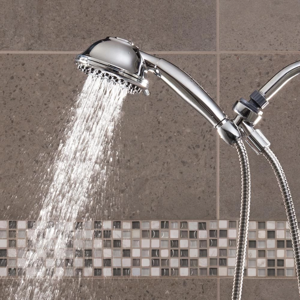 9-Spray 4.5 In. Single Wall Mount Low Flow Handheld Rain Shower Head In Chrome 9 9-Spray 4.5 In. Single Wall Mount Low Flow Handheld Rain Shower Head In Chrome - Image 7