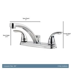 Delton 2-Handle Standard Kitchen Faucet In Polished Chrome -Master Lock Store 4d2f0cce42c9a148a6a23f28bc3b5b41 1800x1800