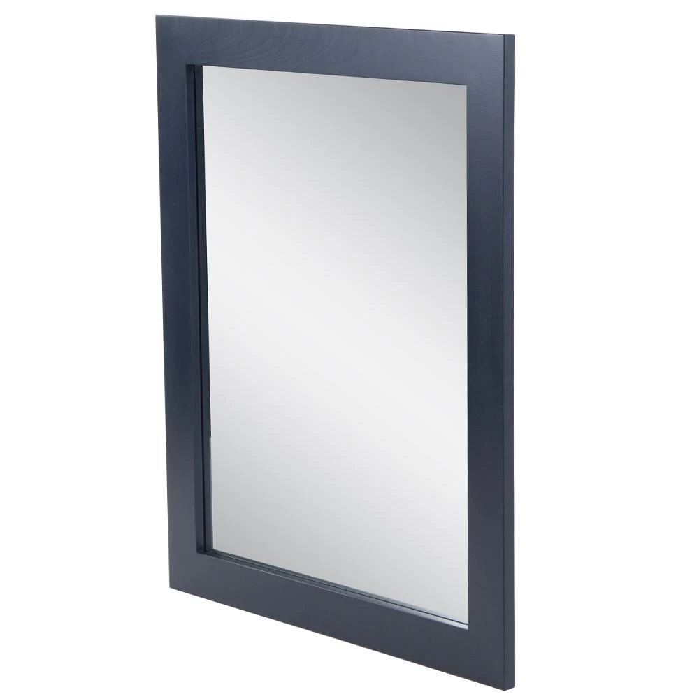25.67 In. W X 31.38 In. H Framed Rectangular Bathroom Vanity Mirror In Blue 5 25.67 In. W X 31.38 In. H Framed Rectangular Bathroom Vanity Mirror In Blue - Image 3