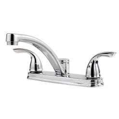 Delton 2-Handle Standard Kitchen Faucet In Polished Chrome
