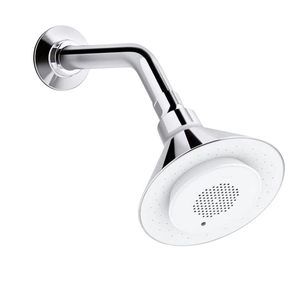Moxie 1-Spray 5 In. Single Wall Mount Fixed Shower Head In Polished Chrome 3 Moxie 1-Spray 5 In. Single Wall Mount Fixed Shower Head In Polished Chrome