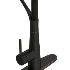 Brenner Commercial Style Single-Handle Pull-Down Sprayer Kitchen Faucet In Oil Rubbed Bronze Finish -Master Lock Store 593f725475e19a1f81d3d47b644ad336 1800x1800