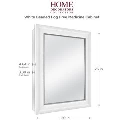 20 In. X 26 In. Fog Free Recessed Or Surface Mount Medicine Cabinet In White -Master Lock Store 5cdf8dd3781d6e41b9753e607b2cd95f 1800x1800