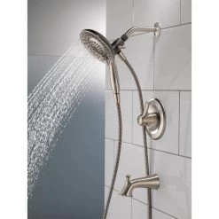 Lahara In2ition 2-in-1 Single-Handle 5-Spray Tub And Shower Faucet In Brushed Nickel -Master Lock Store 619f72fb0cc6871df860b20bff269f4a 1800x1800